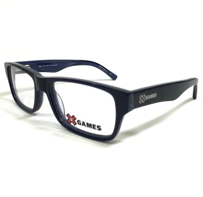 Marchon Kids Eyeglasses Frames X GAMES VARIAL BLUE RIPPLE Rectangular 47-15-130
