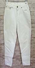 Vintage Levi's 512 Slim Fit Tapered Leg White Denim Jeans Womens Jrs 9 Med USA