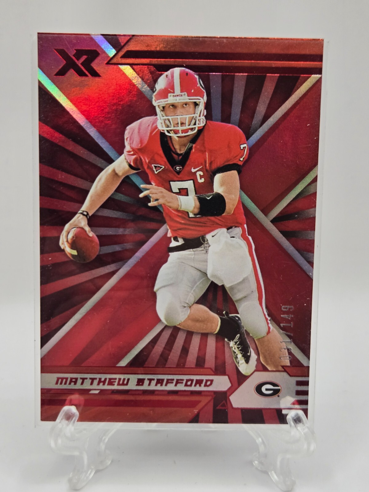 2022 Chronicles XR Matthew Stafford Red Draft Picks 149