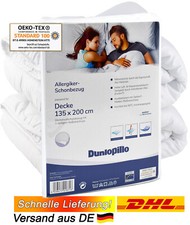 Dunlopillo Allergiker-Schonbezug Bettdecke 135x200 cm Milbenschutz 95° Wäsche