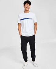 HUGO Men's Dierro Classic-Fit Logo White B4HP