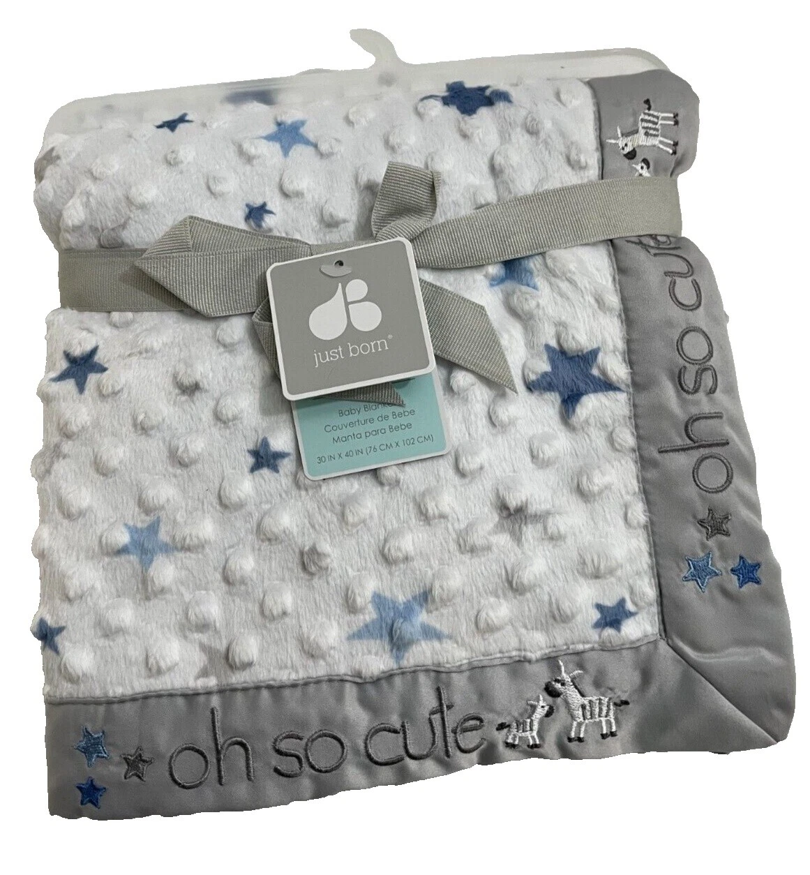 Satin Luna y Estrellas Unisex Vivero blankets & Throws