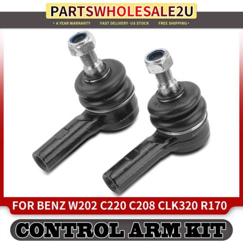 2pcs Front Outer Steering Tie Rod End for Mercedes-Benz C220 C230 C280 C36 AMG - Picture 1 of 8