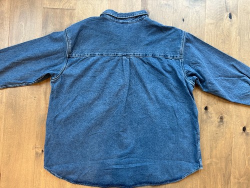 Levi's Silver Tab Oversized Denim One Pocket Stonewash Shirt A3404 Men's 2XL XXL - 第 15/19 張圖片