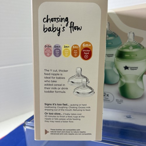 tommee tippee natural start fiesta bunte Flaschen 6m + Anti Colic Natural Riegel - Bild 5 von 7
