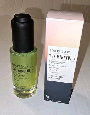 New! Smashbox THE MINDFUL 5 Nourishing Face Primer Serum Full size 1 fl. oz.