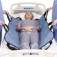 Positioning Bed Pad with Reinforced Handles 43 x 36 Patient Transfer Sheet Ai...