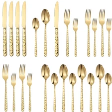 20-Piece Silverware Flatware Set Stainless Steel Cutlery for 4 Kitchen Hotel