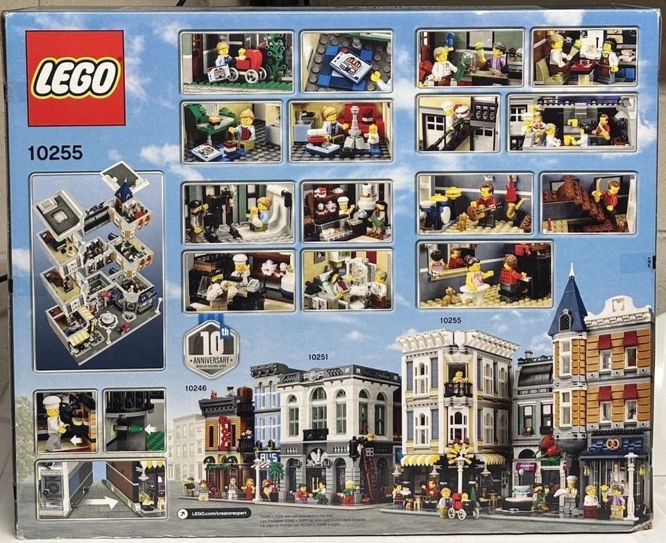 NUEVO LEGO Creator Expert: 10º Aniversario Edificio Modular 10255 Montaje Cuadrado Foto 3 de 4