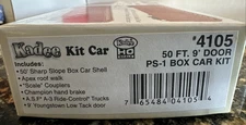 Kadee HO Scale Kit #4105 50' PS-1 Box Car w/9' Door Unlettered NIB KIt!