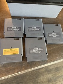 Lote De 5 Cartuchos Videojuegos Nes + Estuche Rygar Super Mario 2 Probado