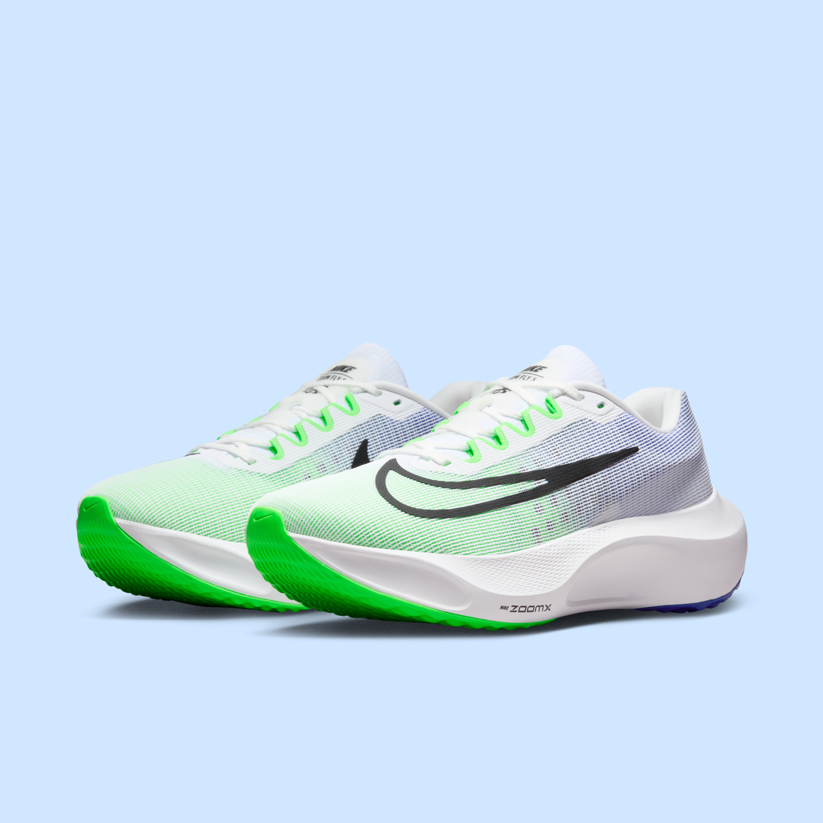 Nike Zoom Fly 5 White Green Strike DM8968-101 Men's Size 13 Shoes