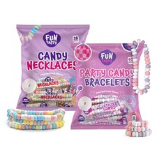 Party Candy Bracelets and Candy Necklaces - 21 Oz Bag (2 Packs - 68 Cnt)