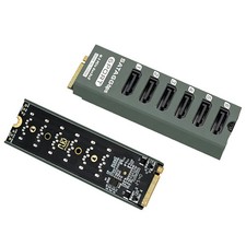 M.2 M-KEY PCI-E 3.0 SATA 3.0 6Gbps NAS Expansion Card Chip PCIe Gen3x2 Adapter