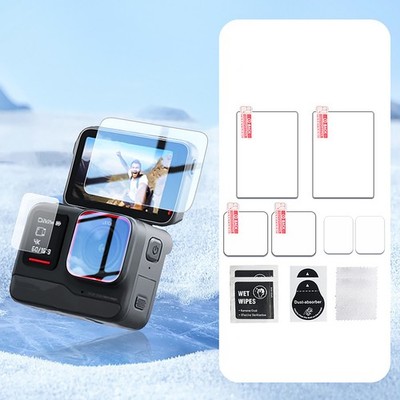 6Pcs HD Tempered Glass Screen Film Protector  For Insta360 Ace Pro Action Camera