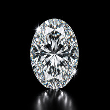 3 Ct Lab Grown White Diamond Oval Cut VVS1 D ...