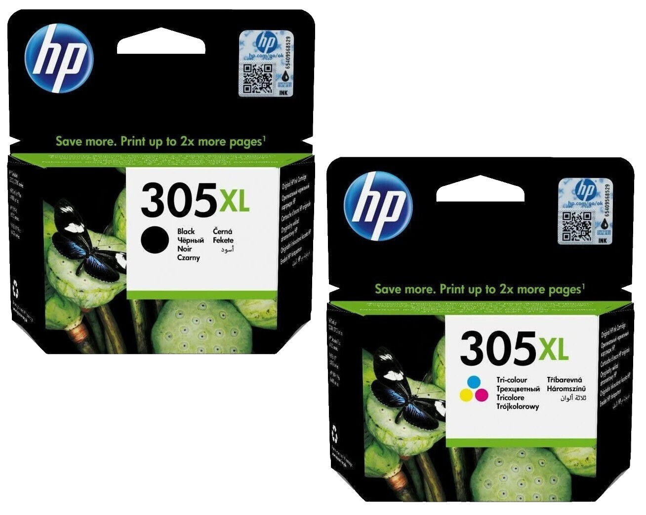 Genuine HP 305XL Black & XL Colour Ink Cartridges for HP Envy 6000 Envy Pro 6400