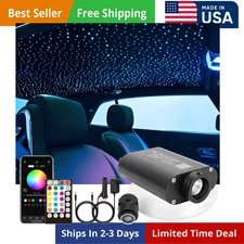 Starlight Headliner kit 550pcs 9.8ft 0.03in starlights RGBW Fiber Optic Light...