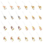 24 Pcs Thanksgiving Crafts Wood Hanging Ornaments Festival Pendant