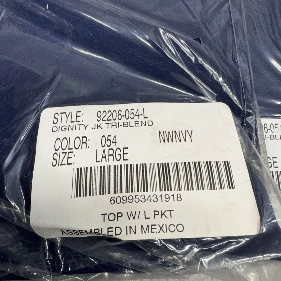 Jockey Dignity Health Scrubs 2 上衣和 3 裤子女式大号海军蓝新品 — 第 4/4 张图片