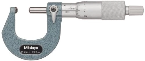 Mitutoyo 115-118 Spherical Face Micrometer  Ratchet Stop  75-100mm Range  0.01mm