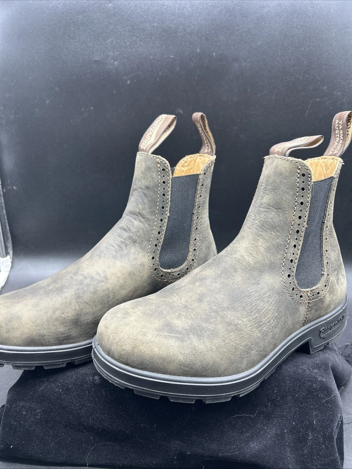 Blundstone Rustic Brown Leather Blunnies Pull-On Chelsea Boot Sz 3.5 Youth Child - Image 4 of 4