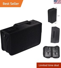CD DVD Case Wallet Holder Storage Booklet for 128 Discs Scratch Resistant