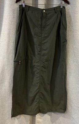 Route 66 Cargo Maxi Skirt Womens Fairy Grunge Y2K Low Rise Green Size 12