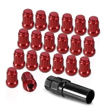 20 Pack 1.38 inches Wheel Lug Nuts M12x1.5 Spline Close End Lug Nuts with Soc...