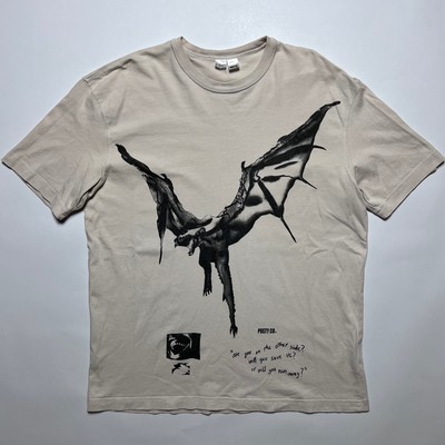 Post Malone Posty Co. Dragon T-Shirt Hip Hop Music Retro Herren beige L / XL
