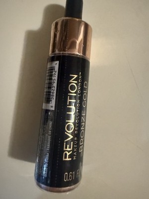 Makeup Revolution Bronze Gold Liquid Bronzer Face Highlighter 0.61 fl oz