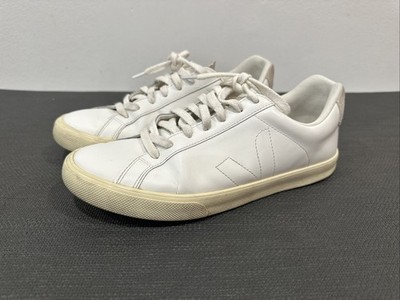 Veja Esplar Low Leather Sneakers Women s Size 10 / EUR 41 White & suede Shoes