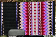 NEW ZEALAND WOOL WESTERN SHOW SADDLE BLANKET PAD NEW 42x34