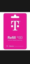 T-Mobile Prepaid Refill Card $100 Airtime Top-Up Recharge