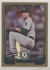 2012 Bowman Gold Border Brad Peacock #216 2k3