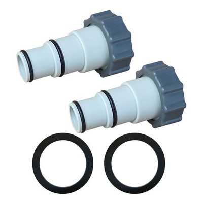 Pool Hose Adapter 1 1/4 to 1 1/2 Hose Adapter w/Collar for Threaded Connectio