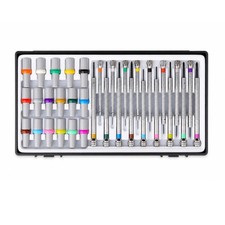 Pr&auml;zisions-Schraubendreher-Set mit Etui Geriffelt Feinmechaniker-Werkzeugset