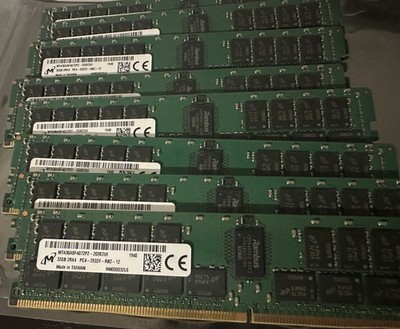8 x ECC Micron DDR4 32GB Module (MTA36ASF4G72PZ-2G9E2) (total 256GB)
