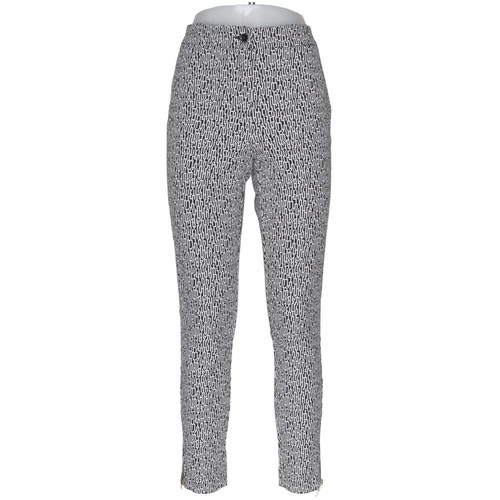 Bialcon, Hose, Größe: 38, Schwarz/Weiß, Baumwolle/Elasthan/Tencel #dpF