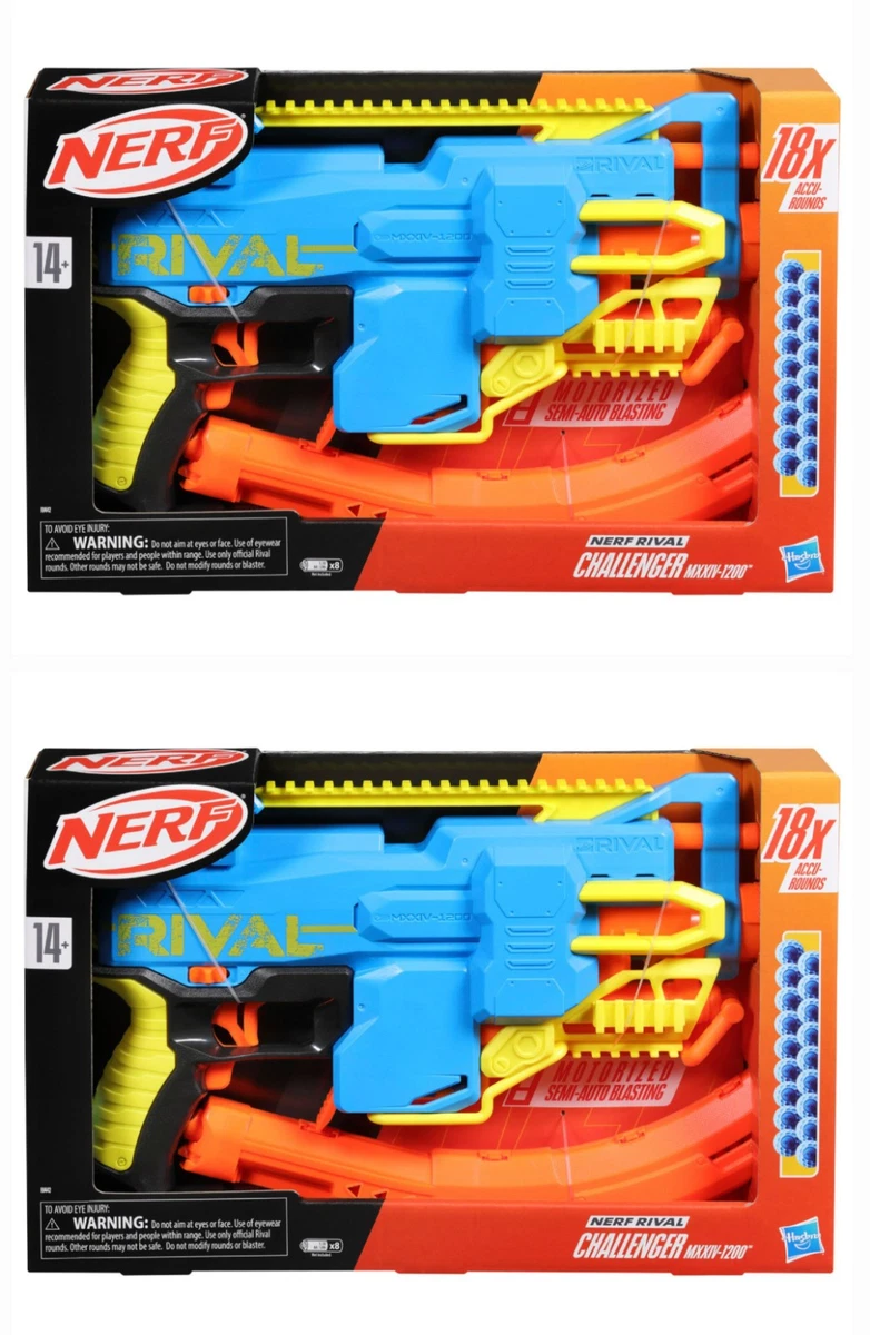 NERF 2-Pack of Rival Challenger MXXIV-1200 Motorized Blaster, 18