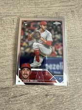 Zack Weiss RC 2023 Topps Chrome Update   Los Angeles Angels #USC155