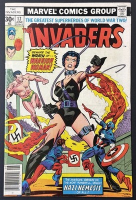 INVADERS #17 (MARVEL 1977) 1ST COVER APP WARRIOR WOMAN | NICE COPY