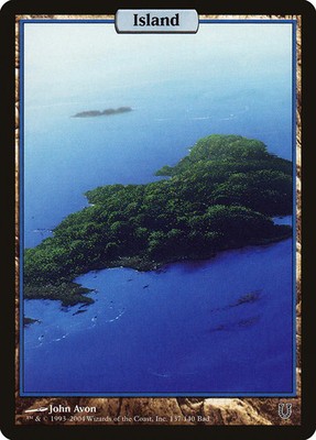 MTG Island (137) [Unhinged] Lightly Played Magic