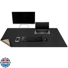 Mydours Extra Large 48" x 20" Desk Mat, Cork and PU Leather Desk Pad XXL, Lar