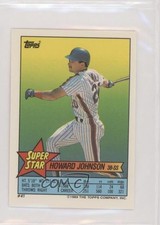 1989 Super Star Sticker Back Cards ( 44) Howard Johnson Ozzie Smith #41 HOF 7j0