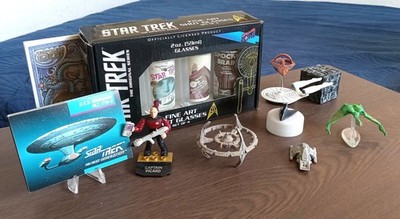 Star Trek Mini Collectibles Set- Micro Machines, Hero Clix, etc