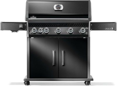 Napoleon Rogue PRO 625 Natural Gas Grill with Infrared Side Burner, Black, Du...