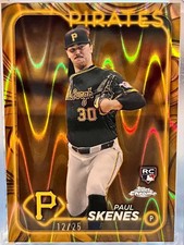 2024 Paul Skenes rookie Topps gold raywave gilded collection /25, Cy Young
