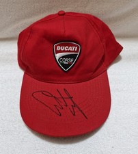 COA SIGNED CARL FOGERTY WORLD SUPERBIKE CHAMPION DUCATI BASEBALL CAP NEW UNUSED