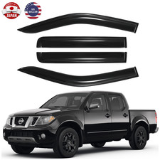 4x For Nissan Frontier 2005-2021 Crew Cab Window Visors Rain Guards Deflector Us